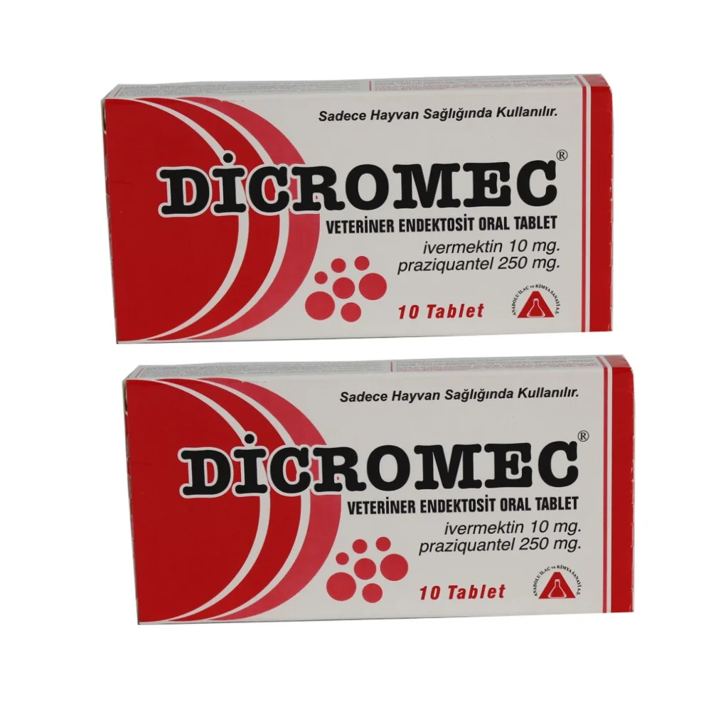 

Dicromec l Animal Anti Parasite Lice Flea Tick Scabies Ivermectin Praziquantel l Sheep Lamb Dog l Endoctocyte Exoctocyte