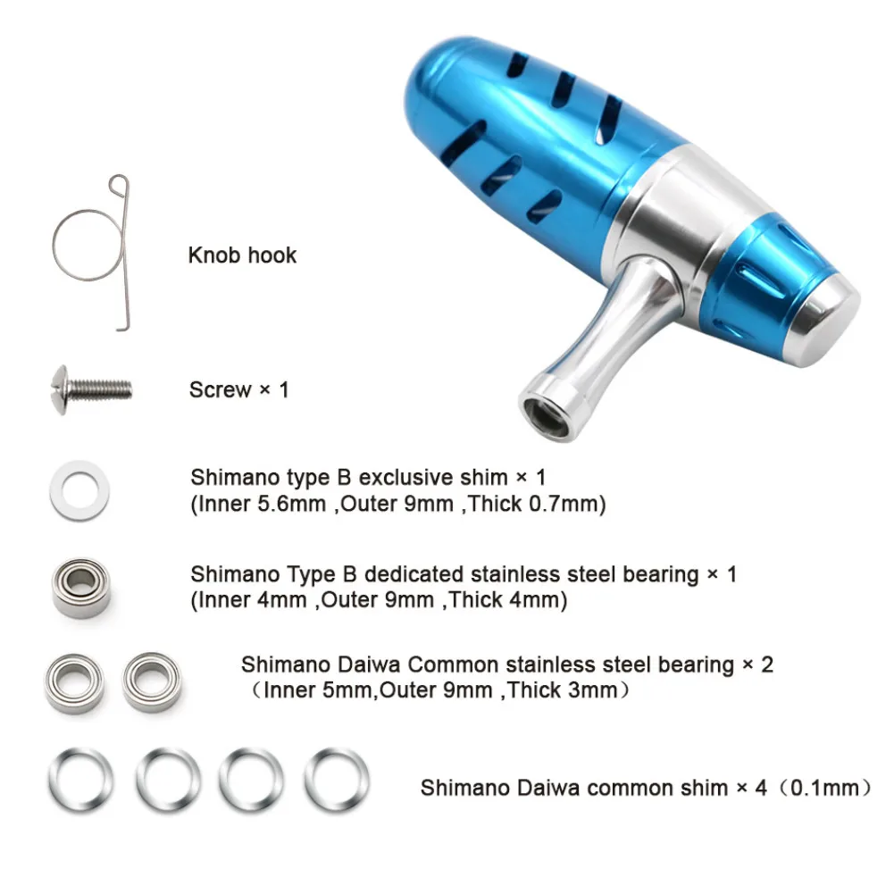 SANLIKE авиационная алюминиевая рыболовная ручка подходит для Shimano B & Daiwa L