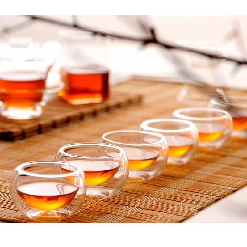 Прочная 6 шт./компл. 50 мл элегантная прозрачная чашка для питья здоровая