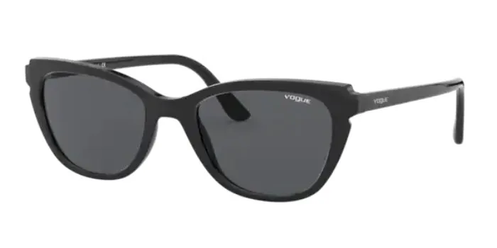 Vogue 5293 S W44/87 53  Sunglasses, Woman Sunglasses, Black Frame, Grey Lens, High Quality Vision, %100 UV