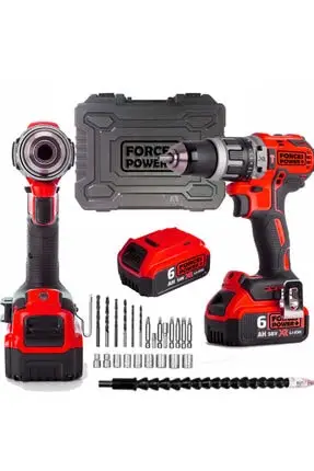 

Forces & power 58 W 6 Ah Germany X-line Metal Gearbox Double Cordless Hammer Drill Rechargeable Professional FAST SOLUTION GOOD QUALITY