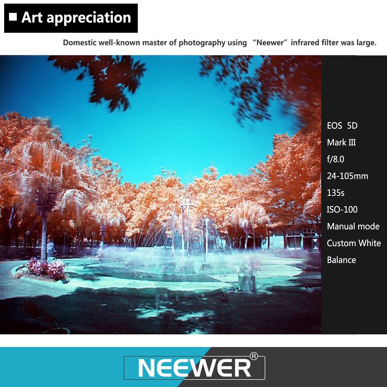 

Neewer 4 Pieces 52/58/67MM Infrared X-Ray IR Filter Set: IR720, IR760, IR850, IR950 with Filter Carrying Pouch For Nikon