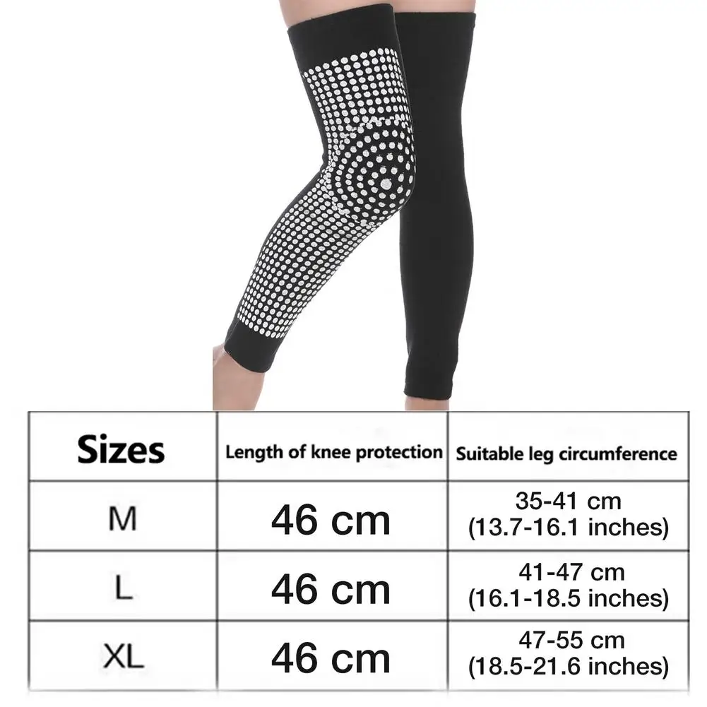 

2pcs Self Heating Support Knee Pads Brace Warm for Arthritis Joint Pain Relief and Injury Recovery Belt Massager Foot