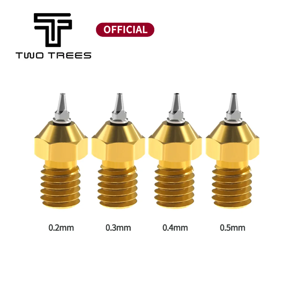 

Адаптер форсунки для 3D-принтера M6 V5 V6, набор для аэрографа 0,2/0,3/0,4/0,5 мм, съемные наконечники из нержавеющей стали для E3D V6 Hotend Ender 3 CR10