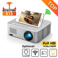 byintek k15 full hd 4k 300inch 1080p smart android wifi laser 3d led video projector for smartphone