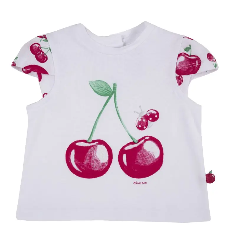 Chicco T shirt size 080 print Cherry Blossom (pink and white)|Тройники| |