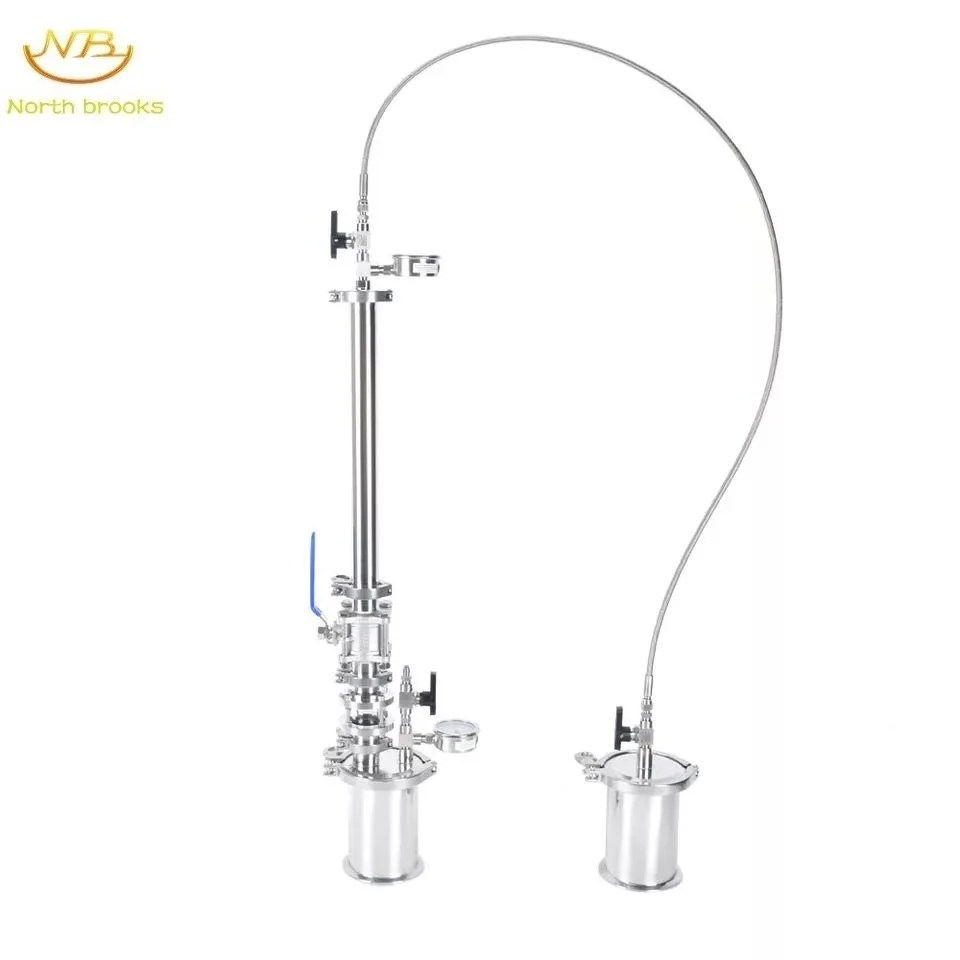 

Комплект трубок для экстракции 150 г, экстрактор с замкнутым контуром, домашний экстрактор из нержавеющей стали 304 с видимым зеркалом