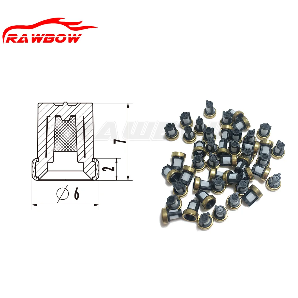 1000 шт Размер 7*2*6 мм Высокое качество топливный инжектор микро фильтр для Renault