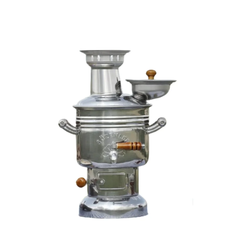 

Stainless Steel porcelain kettle turkish samovar tea warmer teapot camping samovar wood stove charcoal samovar teaware picnic