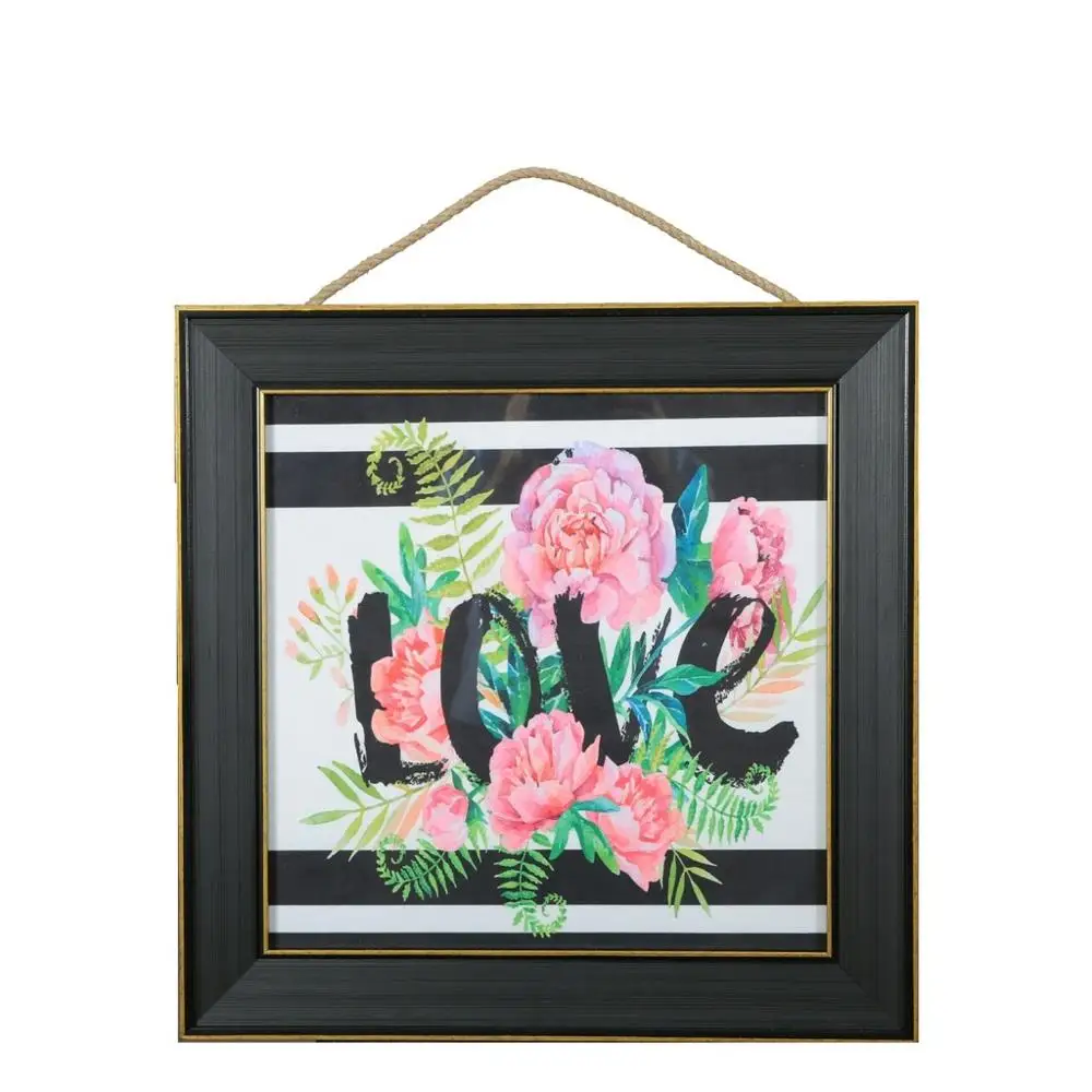 

Digital Printed Table Wooden Framed Glazed Floral Love