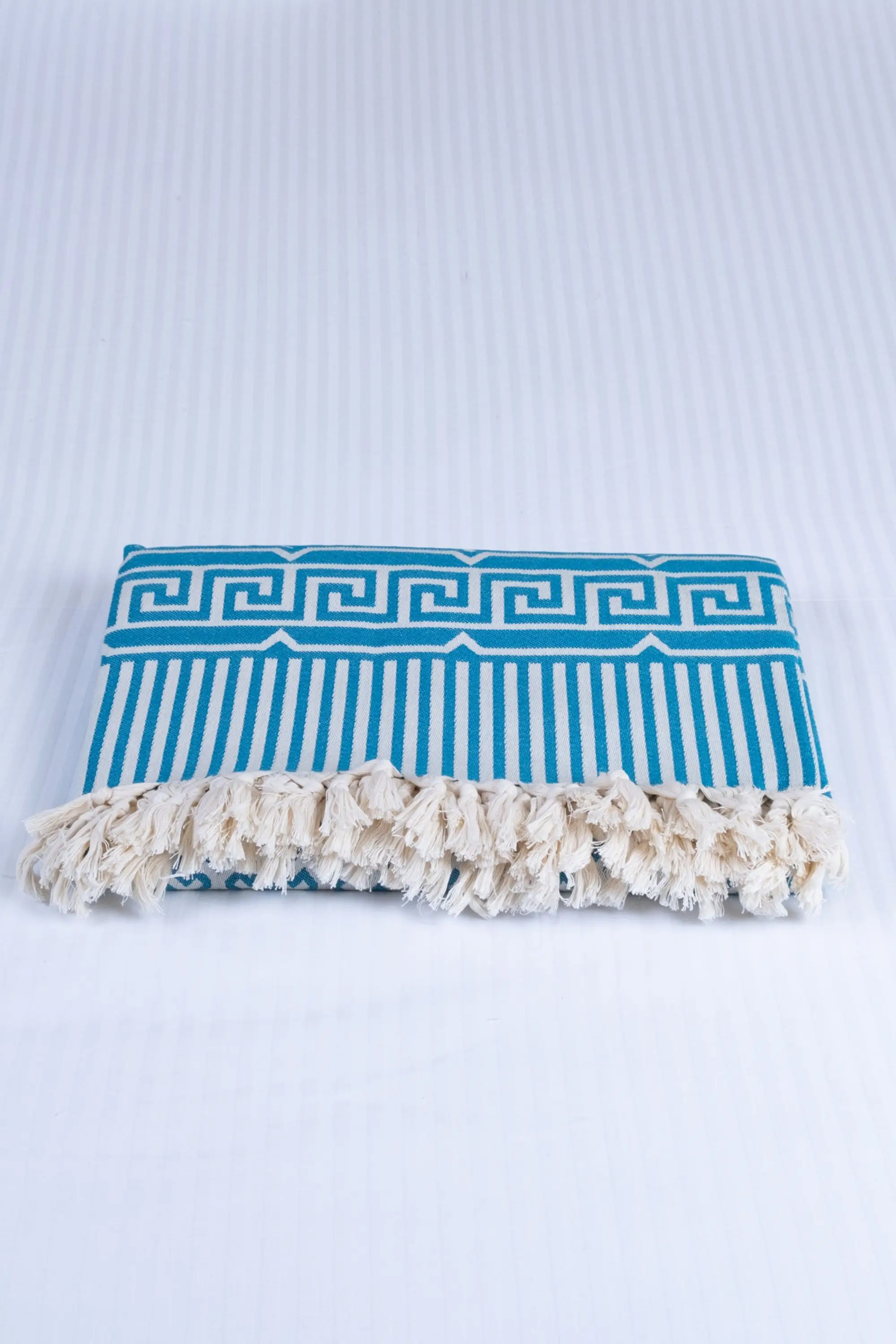 

Turkish %100 Cotton Blanket, Double Side Luxury Blanket Greek Model