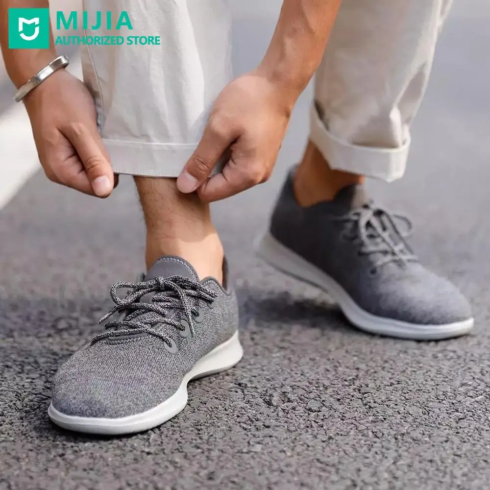 Мужская повседневная обувь Xiaomi Aishoes Вязаная Шерстяная Сверхлегкая мягкая