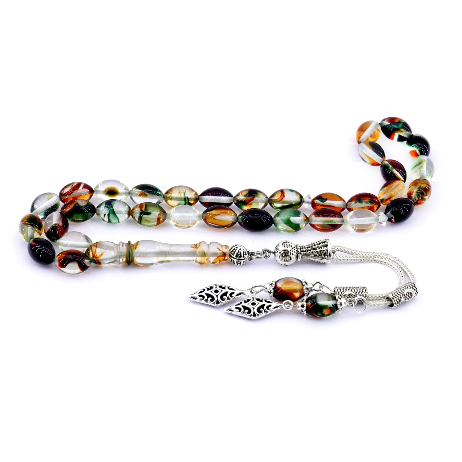 Мезимеризирующий мужской муарный порошок Янтарный четки Tasbih | Молитвенная