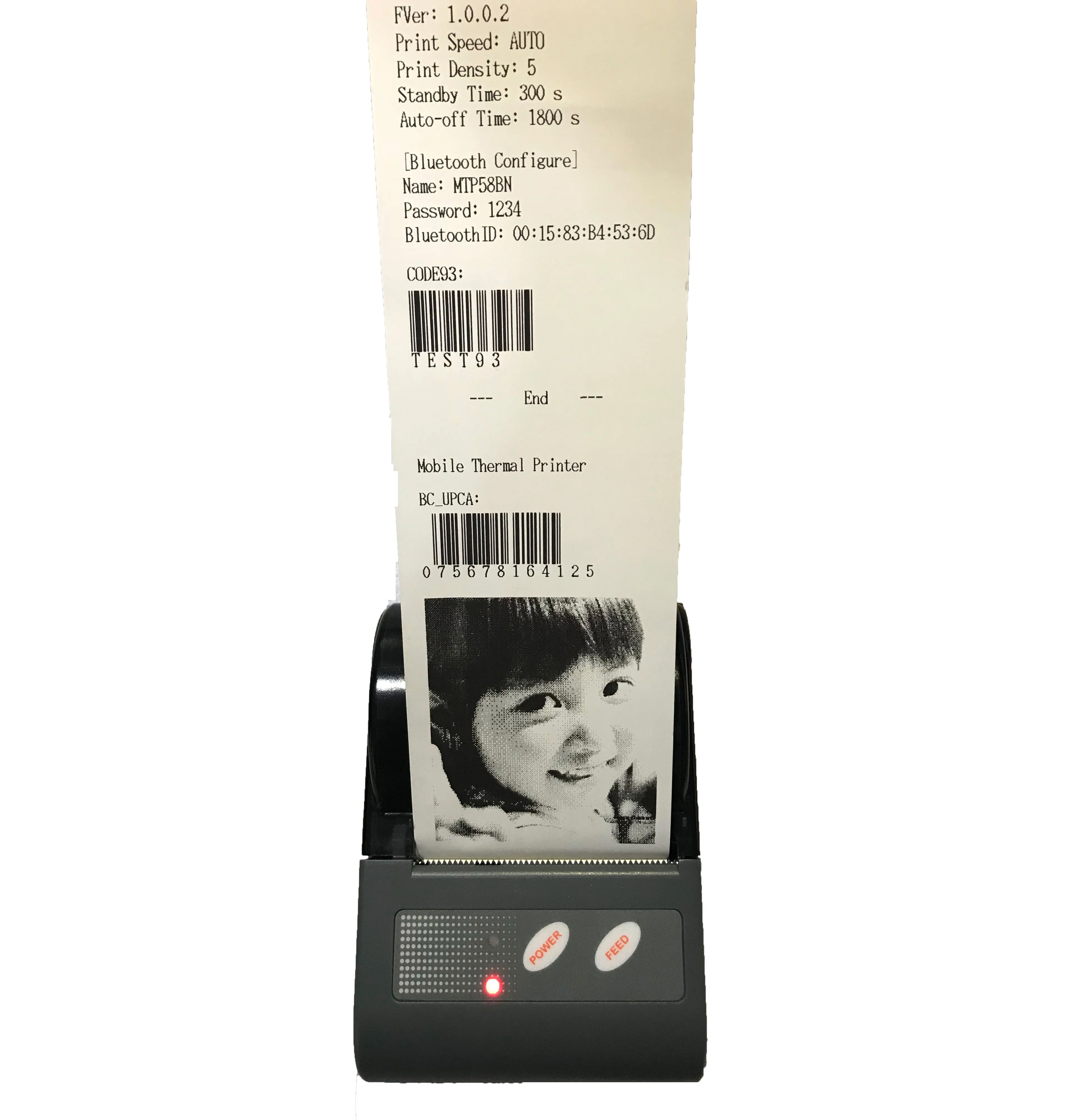 Портативный мини Android прием bluetooth Pos принтер термальный мобильный принтер