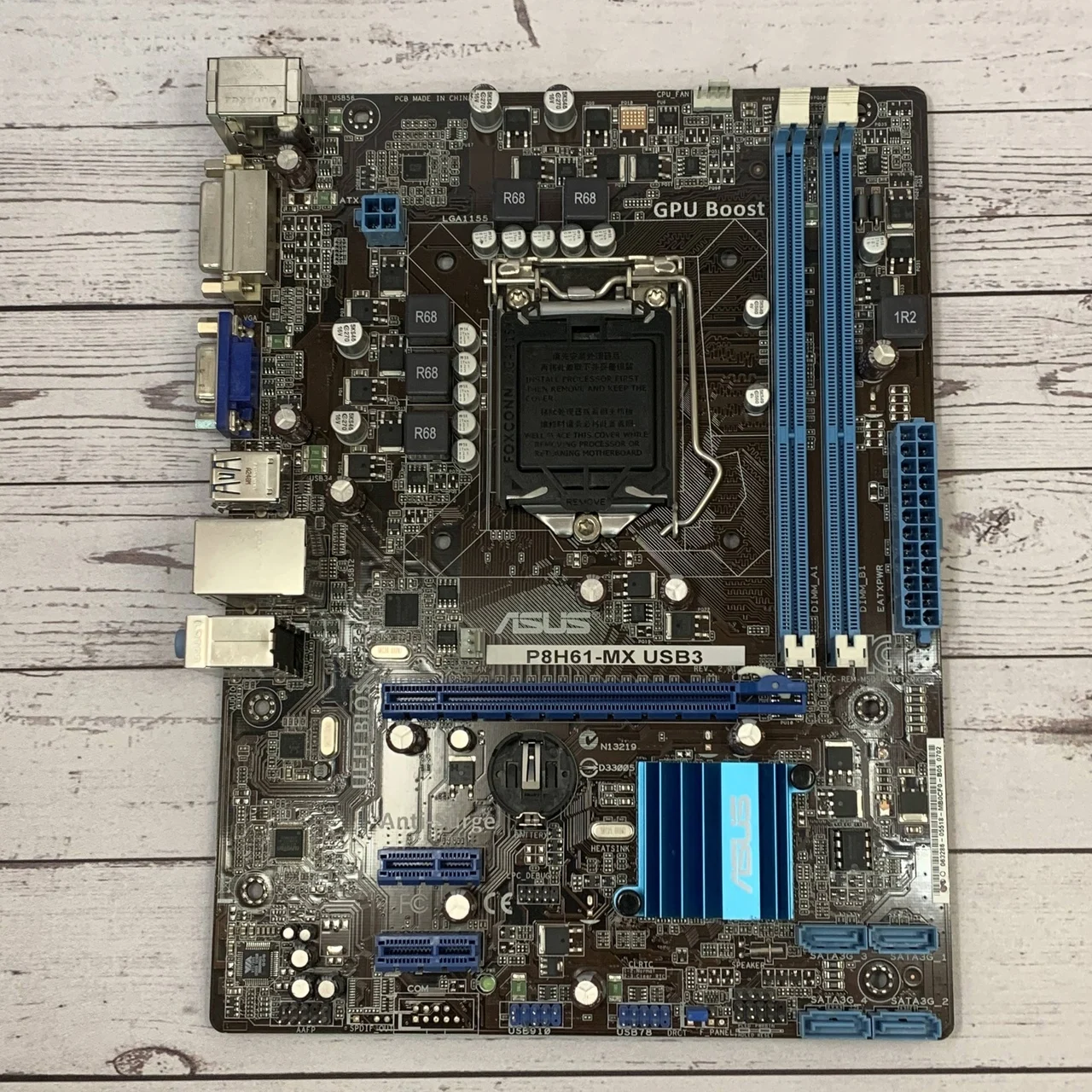 Motherboard Asus p8h61-mx USB3 LGA 1155 DDR3 used | Motherboards