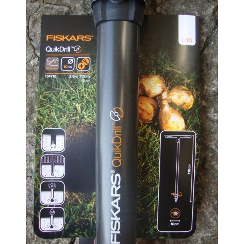 Садовый бур QuikDrill малый Fiskars (1000636)|Земляной бур| |