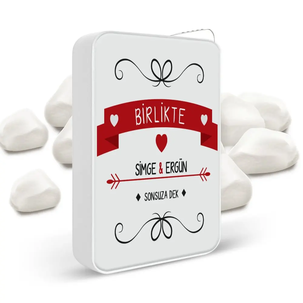 

Personalized White Metal Lighter (Valentine's Day Temalı-46)