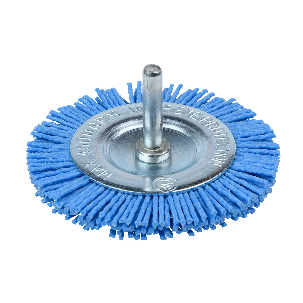 щетка из нейлона 75мм (плоская с переходником для дрели) YIDA 1/20/200 шт / T407099 - купить по