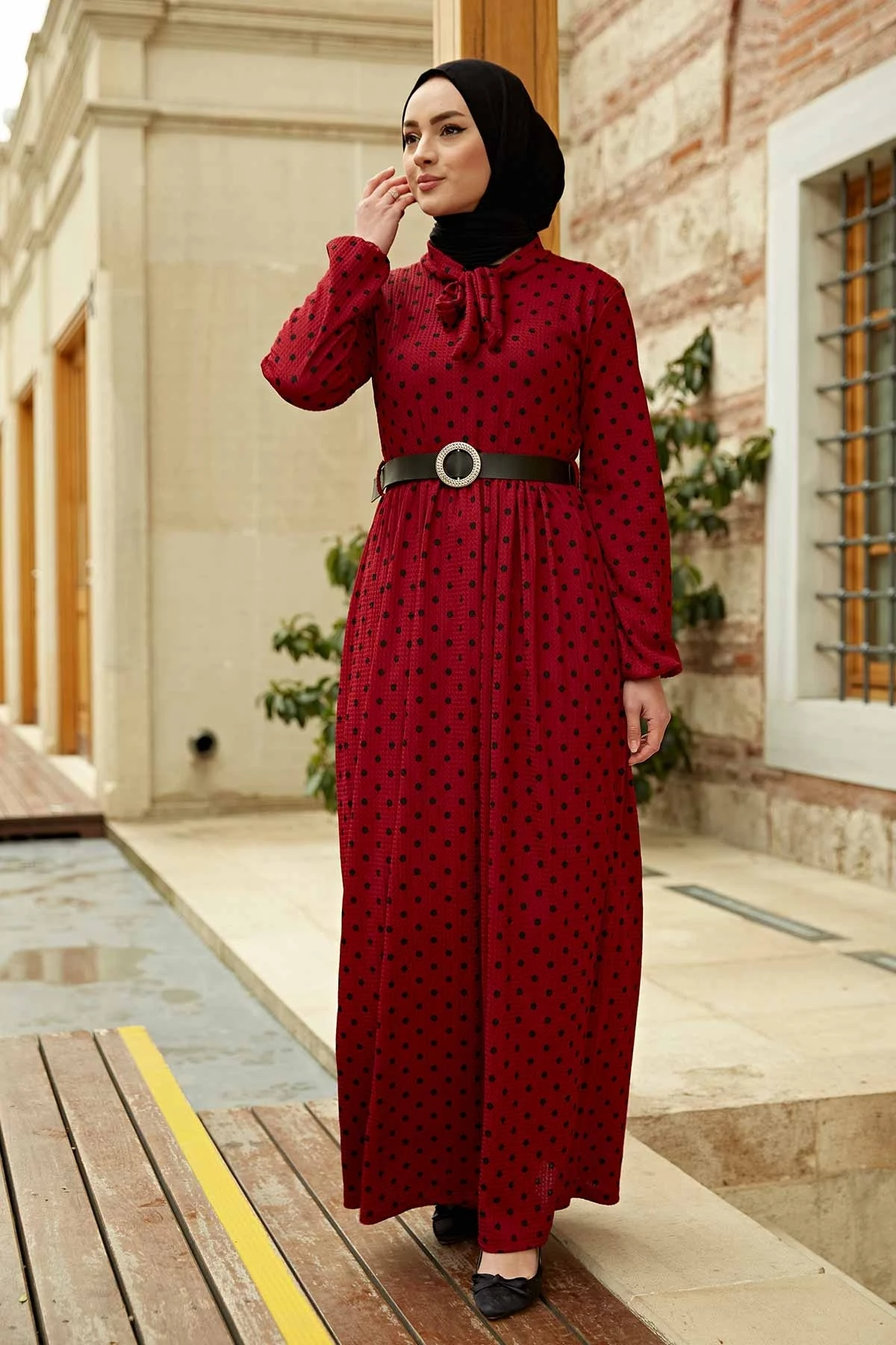 Галстук бабочка в Рамадан Кафтан Дубай Абаи Турция мусульманский женский хиджаб