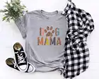 Футболка с рисунком собаки и мамы, подарок для нее, животное, любовь, меховая мама, забавная графическая Женская Модная хлопковая футболка с рисунком собаки, для влюбленных, одинаковые подарочные футболки