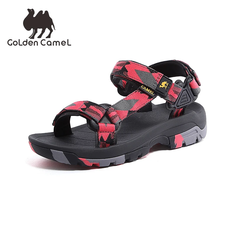 Goldencamel Women Summer Sndals Outdoor Flat Shoes Open Toe Sandals Lightweight Walking Hiking Trekking Casual Camouflage Styles