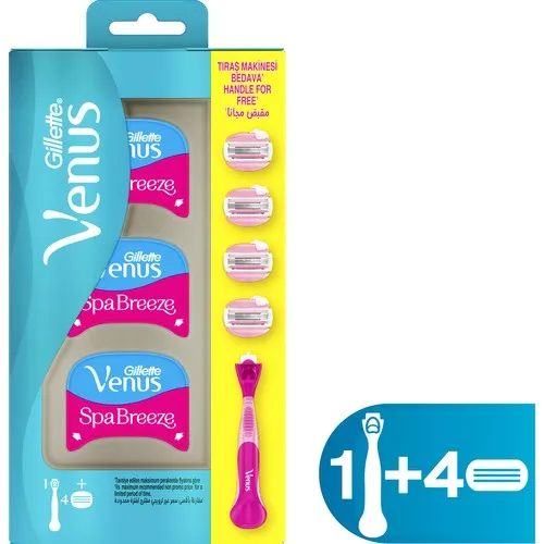 

Gillette Venus Comfortglide Spa Breeze Women 'S Shaver + 4 Replacement Shaving Knife