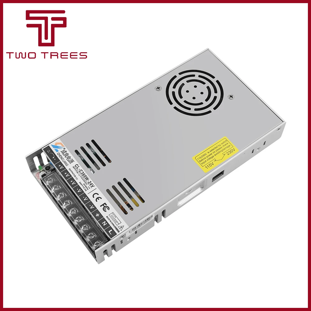 Запчасти для 3D-принтера выключатель питания AC 110 В/220 В DC 24 15A 360 Вт блок