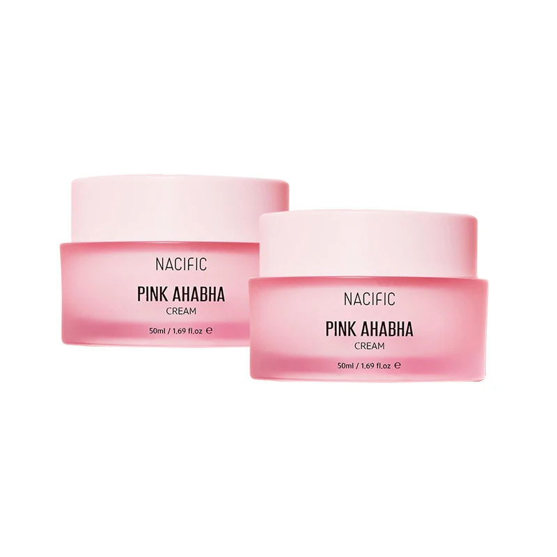 

[NEW] Pink AHABHA Cream [1+1] - Nacific Cream, Skin care, Korea cosmetic, Moisture, Essence, Toner, Cream, Sensitive skin