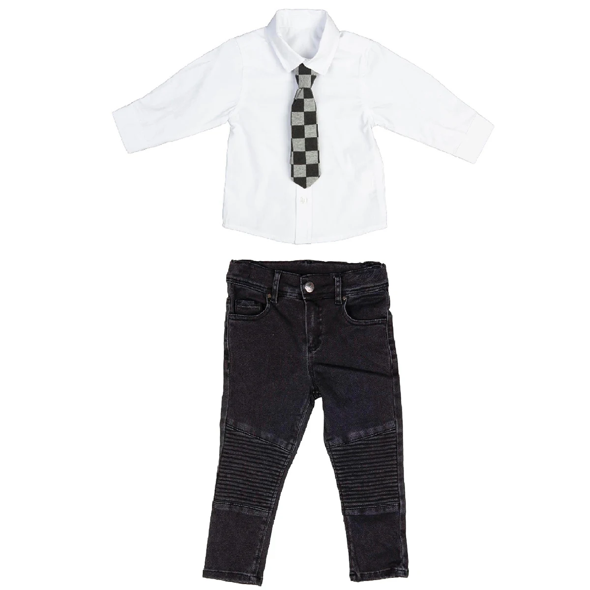 

Bebepan Hike Pants Shirt Tie Set Size