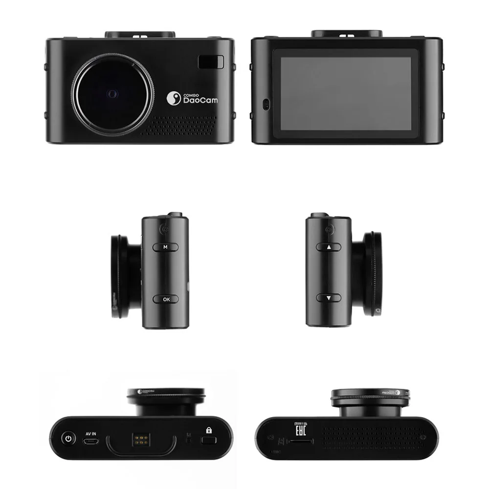 Автомобильный видеорегистратор Daocam Combo wifi 2ch с сигнатурным радар-детектором и