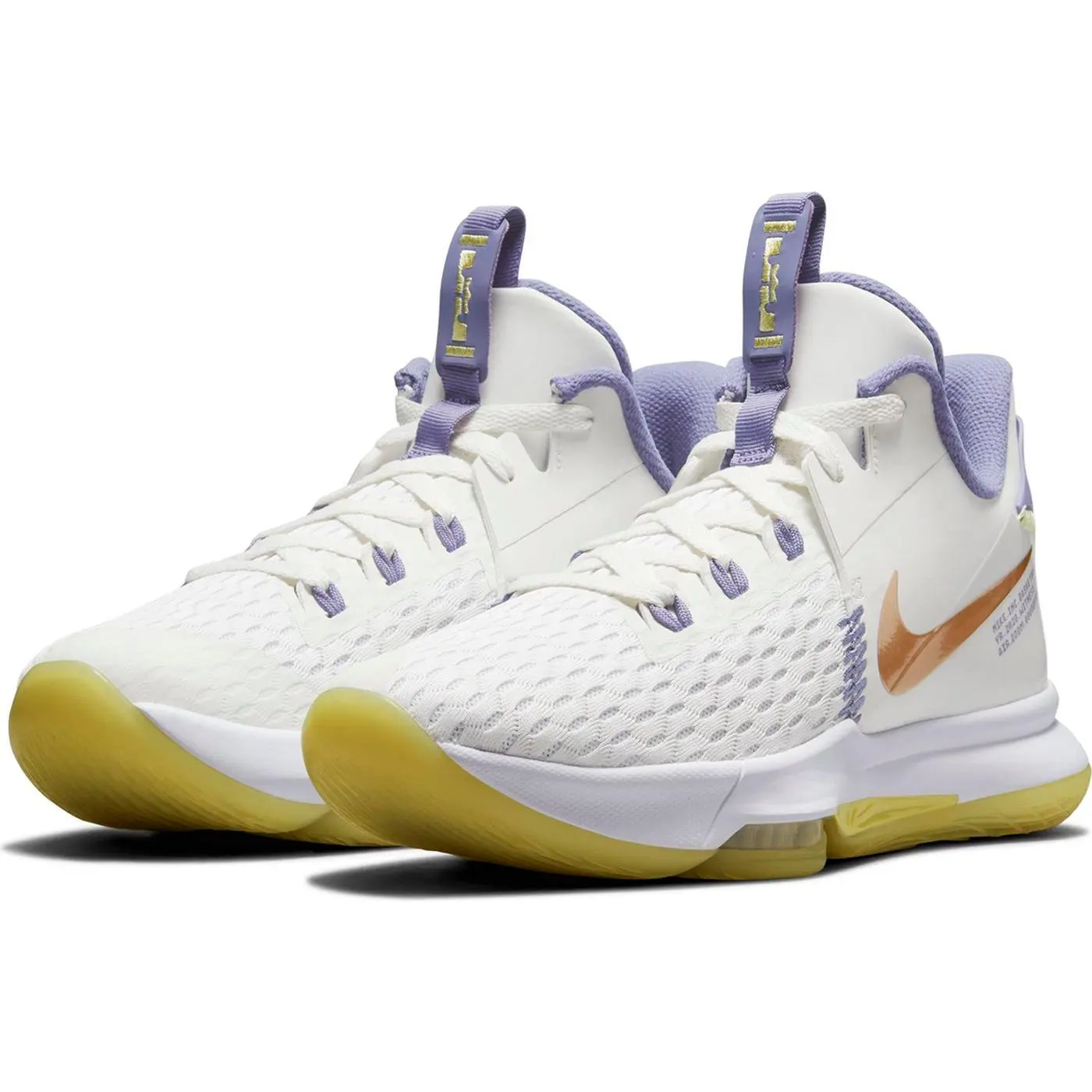 Оригинальная белая Баскетбольная обувь унисекс Nike Lebron Witness V NBA | Спорт и