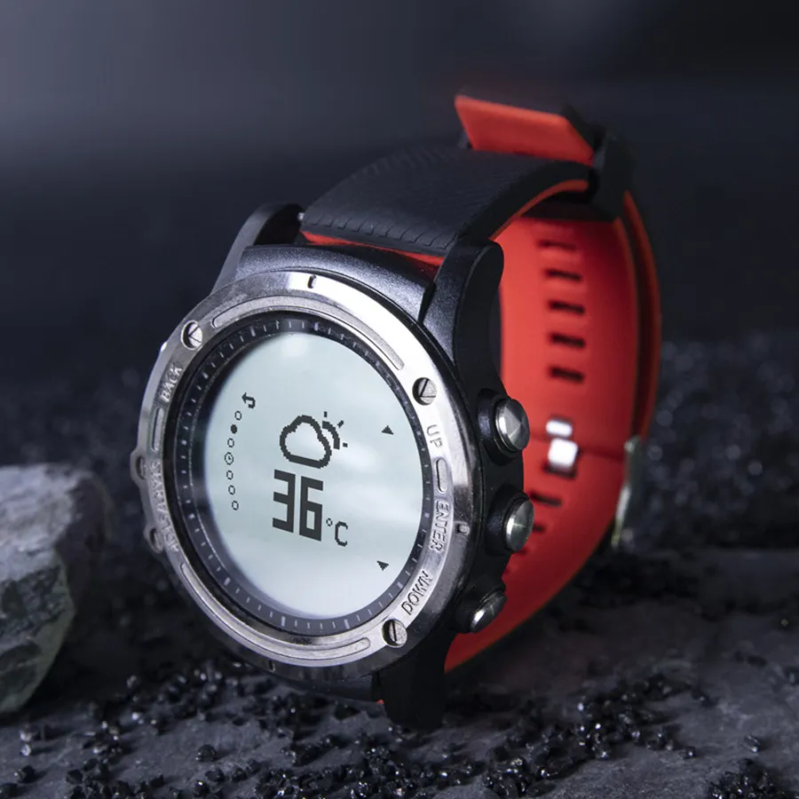 red Accalia P1mini Смарт-часы gps смарт-браслет 24 часа монитор сердечного ритма IP68 Водонепроницаемый несколько спортивных режимов фитнес-трекер - Цвет: red
