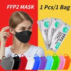 Ffp2 маски индивидуальпосылка mascarilla fpp2 kn95 маска kn95 ffp2 маска для лица mascarilla nk95 черная маска бавета ffp2 ffpp2 маска