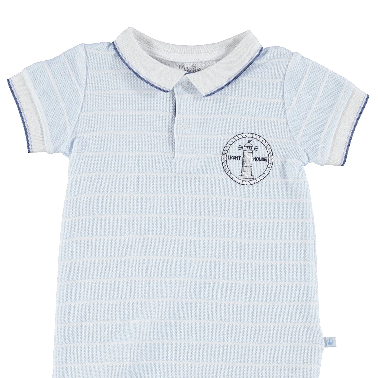 Ebebek For My baby boy Marin Polo короткий комбинезон с воротником и карманами| |