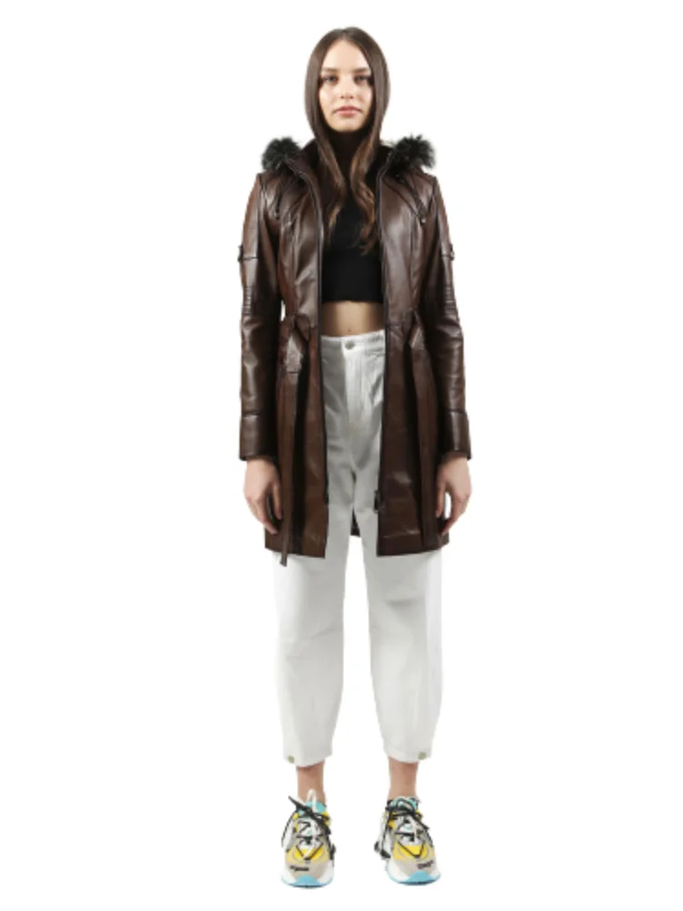 Woman Jacket Genuine Leather 2020 Fashion Sheep Motorcycle Coat Female Trenchcoat %100 Natural Lampskin Trendy New