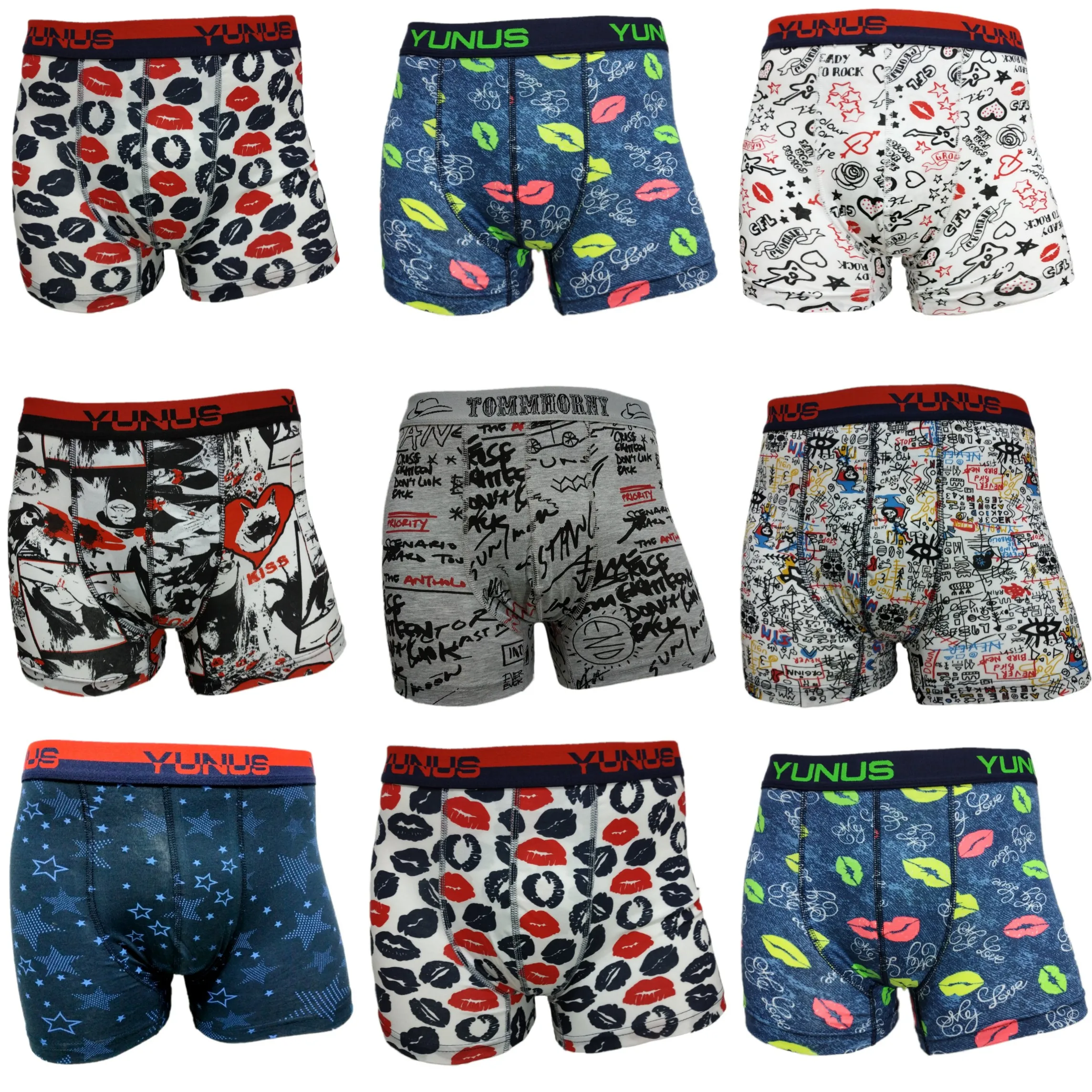 6 шт./комплект мужские трусы-боксеры из лайкры | Мужская одежда