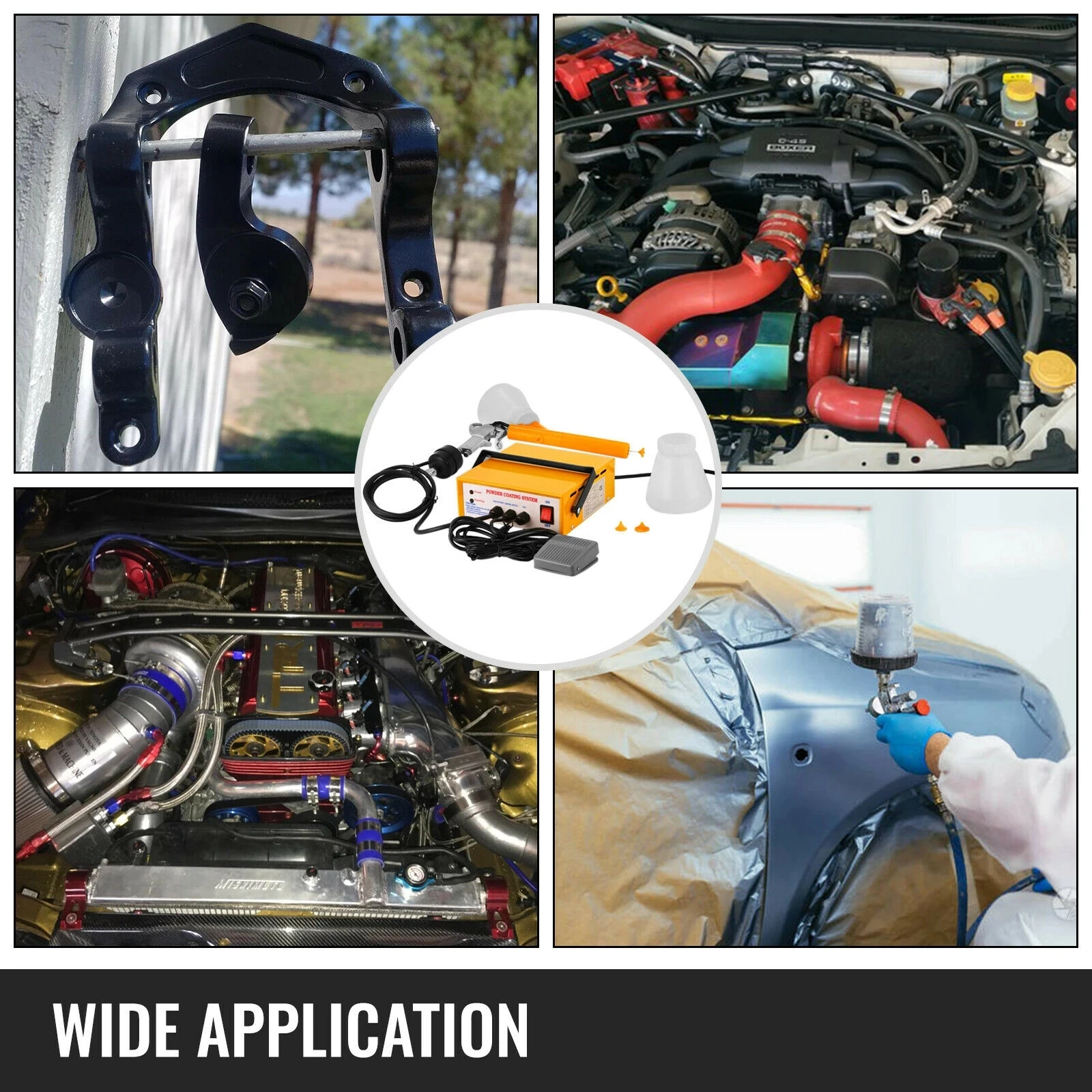 Электростатическая система порошкового покрытия Kingshowden мощный портативный