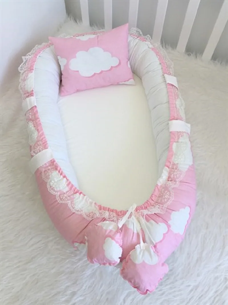 Baby Babynest Handmade Design Orthopedic Luxury Babynest Baby Bed Portable Crib Travel Bed Newborn Mother Side