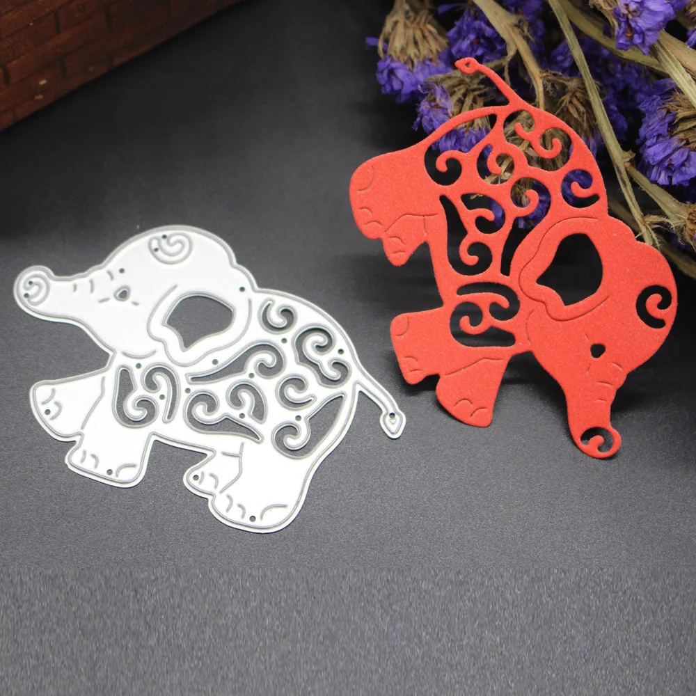 Детские Слоники для резки металла трафареты DIY скрапбукинга альбом бумажные