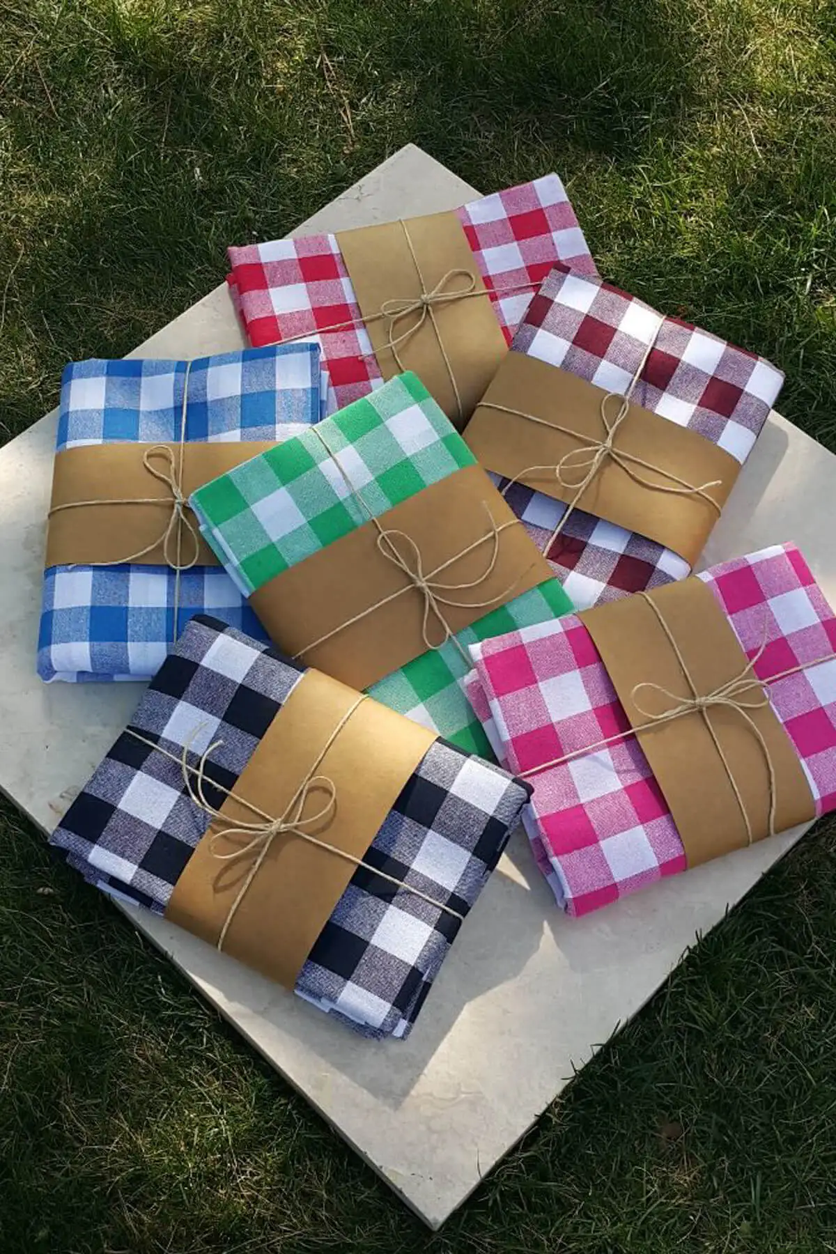 Турецкая качественная 100% хлопковая покрывало на пикник с клетчатым узором 160X160 домашний декор кухни красный синий розовый оранжевый зеленый желтый.