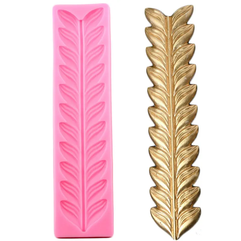 

Leaf Relief Silicone Mold Leaves Fondant Cake Decorating Tools DIY Cake Border Resin Clay Molds Candy Chocolate Gumpaste Moulds