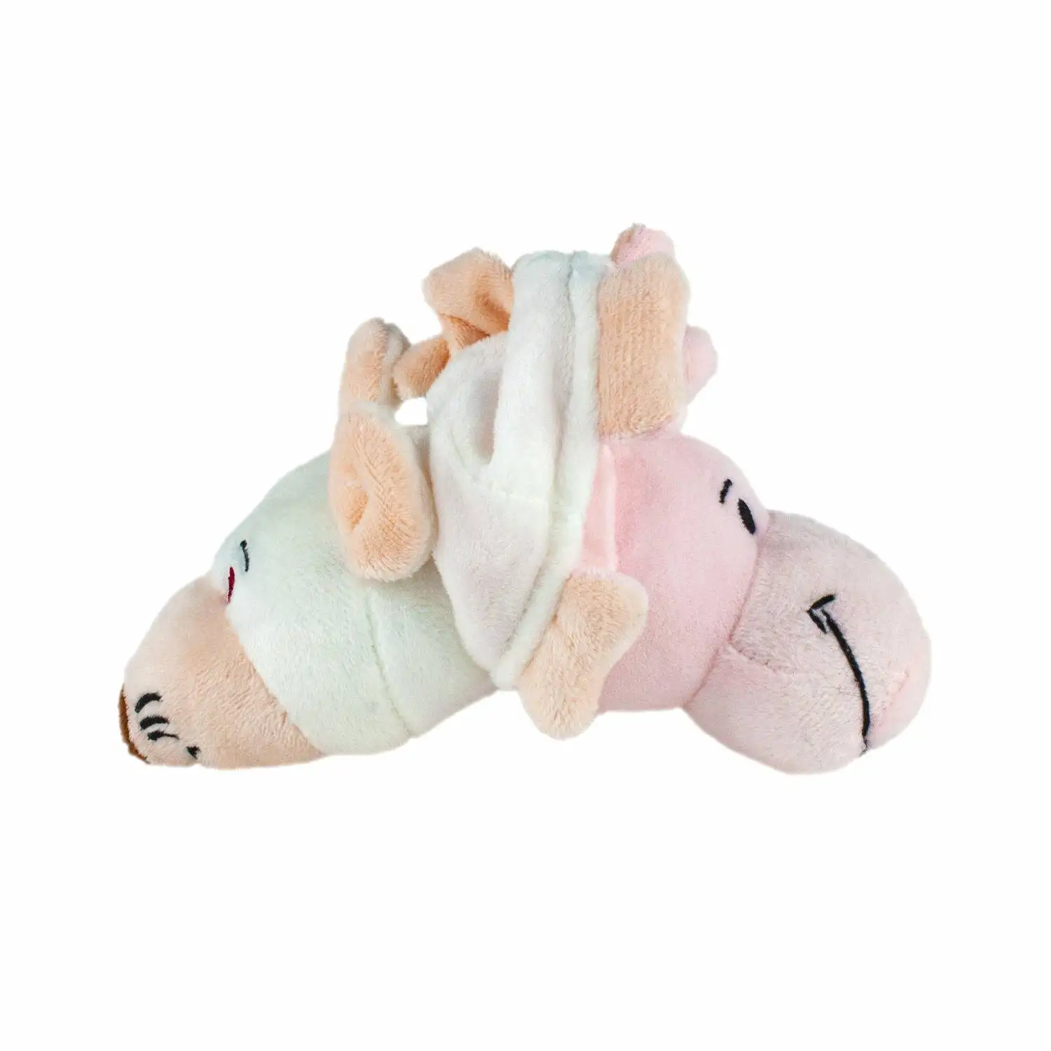 Мягкая игрушка Вывернушка 2в1 символы года Свинья-Крыса 16 см. 1Toy Т16484