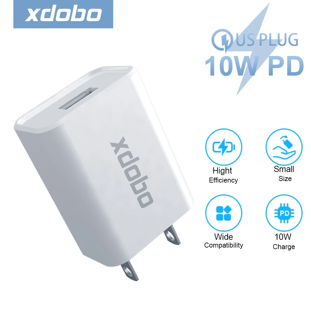 

XDOBO Quick Charge 4.0 3.0 QC PD Charger 10W QC4.0 QC3.0 USB Type C Fast Charger for iPhone 13 12 Xs 8 Xiaomi Phone PD Charger