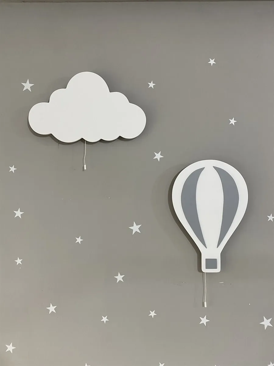 Jaju Baby White Cloud and White Balloon Night Light  Lighting