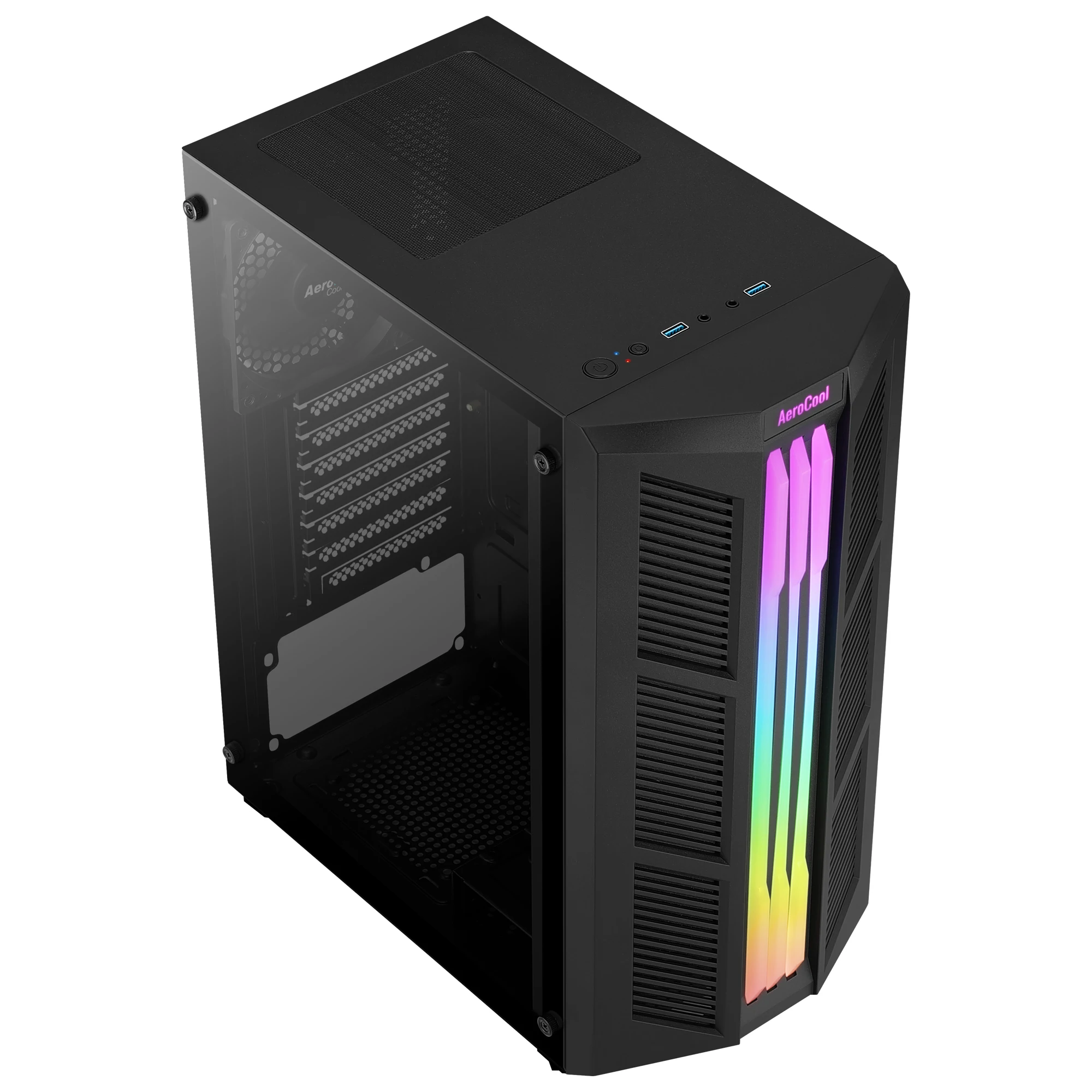 Aerocool PRIME ATX PC чехол тройной ARGB передний полное закаленное стекло боковая панель