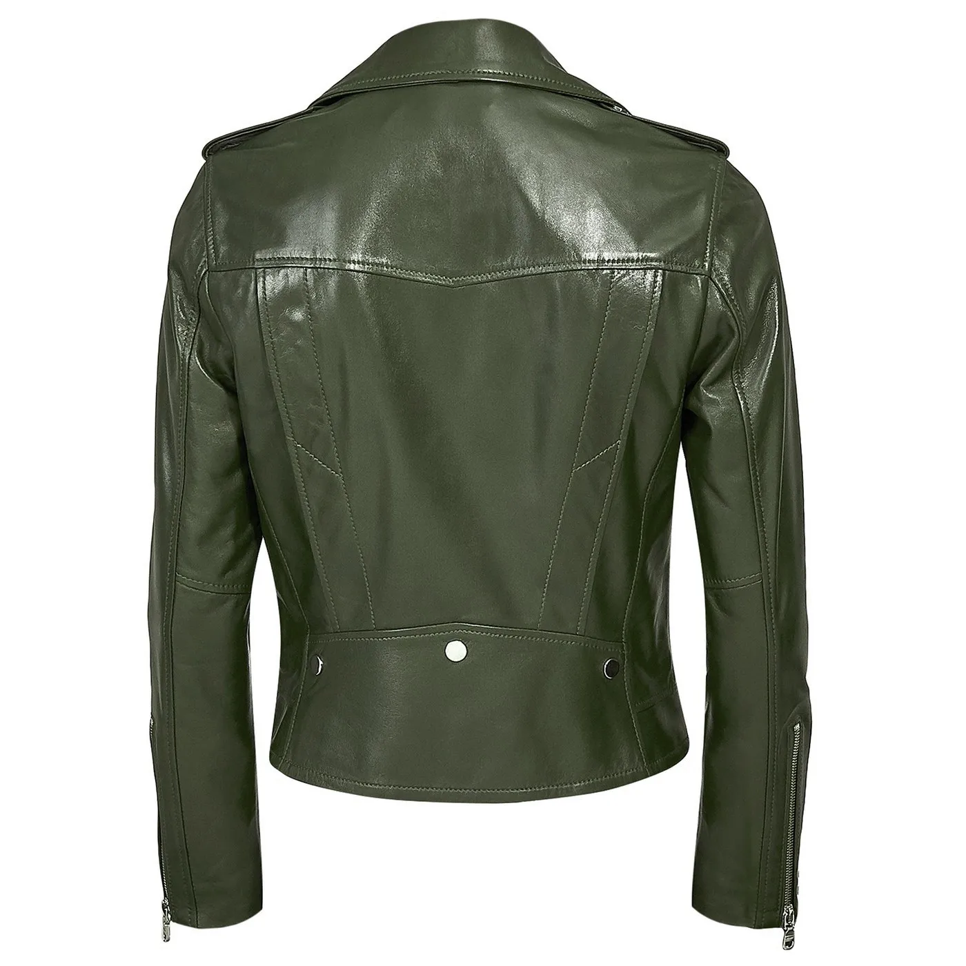 Genuine Sheep Leather Jacket for Women, Black And White Color Hooded Sport Biker Leather Jackets, Leather Goods from Turkey