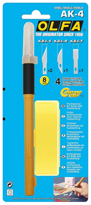 Лезвия для ножа АK-4 (3 шт.) &quotOLFA&quot (ОЛФА) KB4-NS3 Япония | Knife
