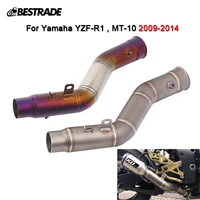 for yamaha r1 yzf r1 mt 03 2009 2010 2011 2012 2013 2014 motorcycle exhaust side mid middle link connection pipe stainless steel