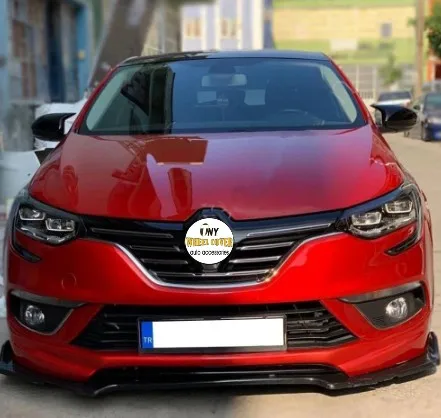 Чехол с зеркалом летучая мышь для Renault Megane 4 2016 2017 2018 2019 черное фортепиано 2 шт.