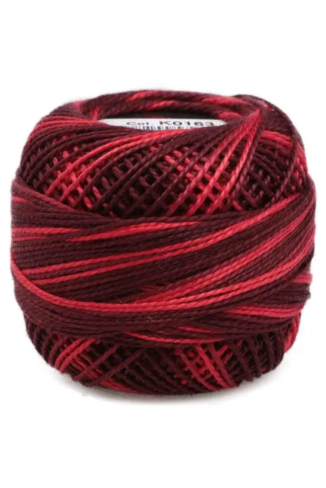 Вышивка крестом Этамин Перфорированная пряжа Perle Mercerized Cotton Domino Yarn № 8 65 цветов